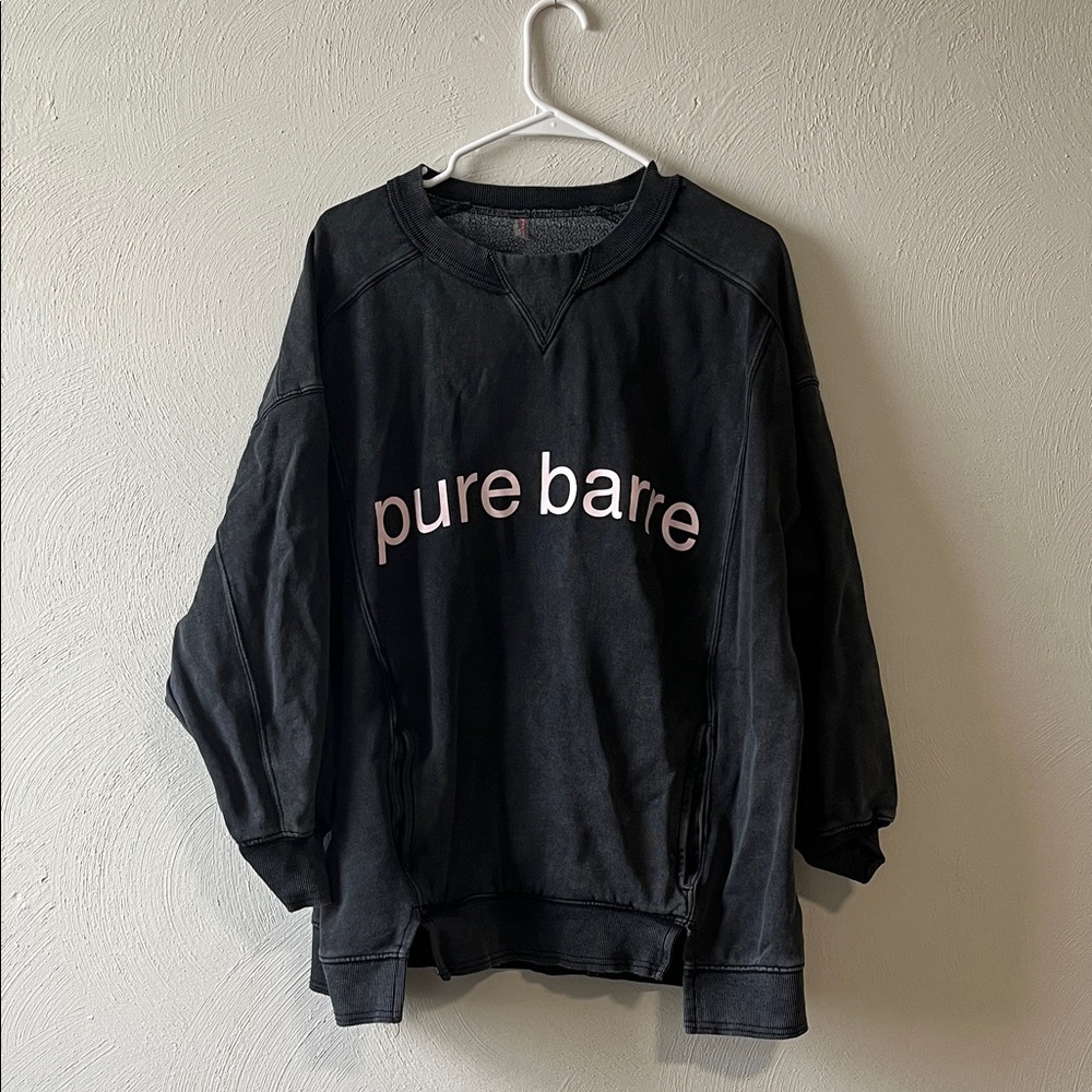 Black Pure Barre Free People Sweatshirt